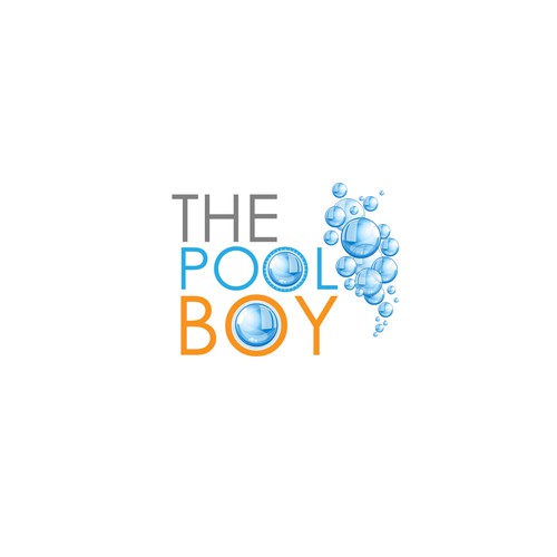 Create a head-turning logo for "The Pool Boy" pool servicing business