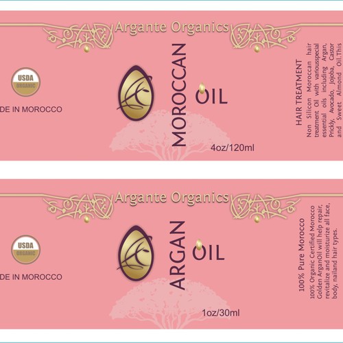 new skin care label design