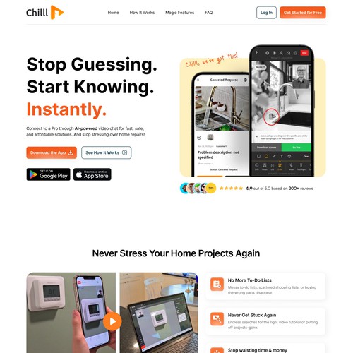 AI Video Chat Product Website