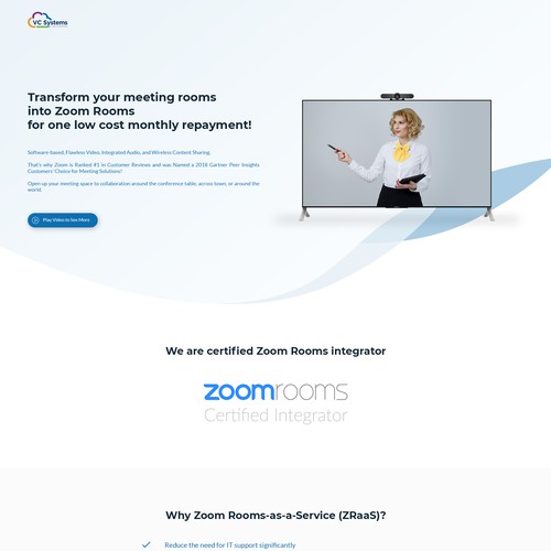 Zoom room website
