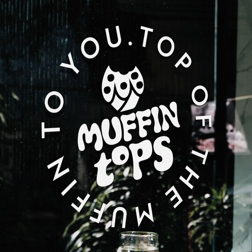  Logo design for a store that sells muffin tops.