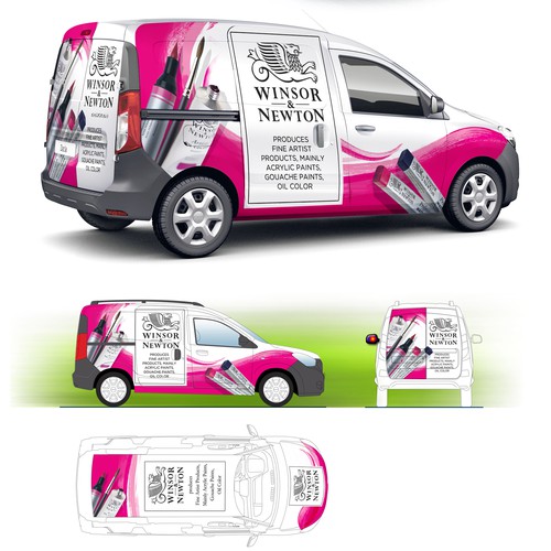 Car/Van Dacia Dokker Wrapping for Winsor & Newton Art/Paint Company