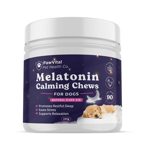 Label concept for dog's supplement