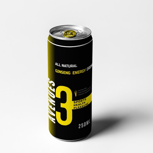 Minimalist High Class All Natural Energy Drink