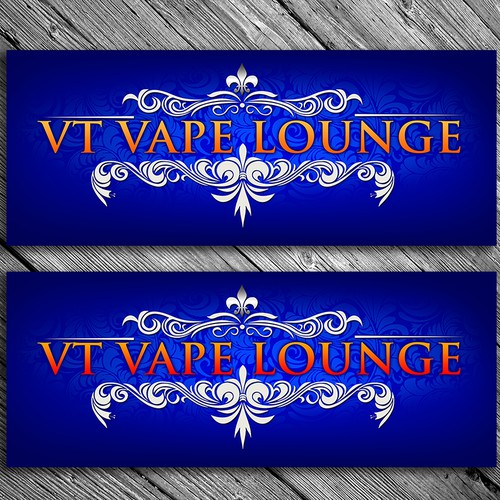 Create an Elegant, Classy sign for a Vape Lounge.