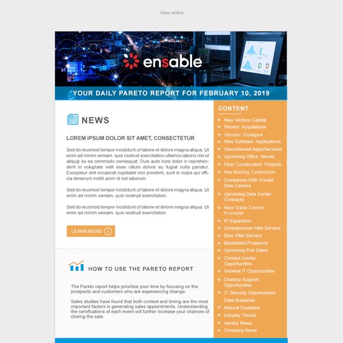 Responsive email template