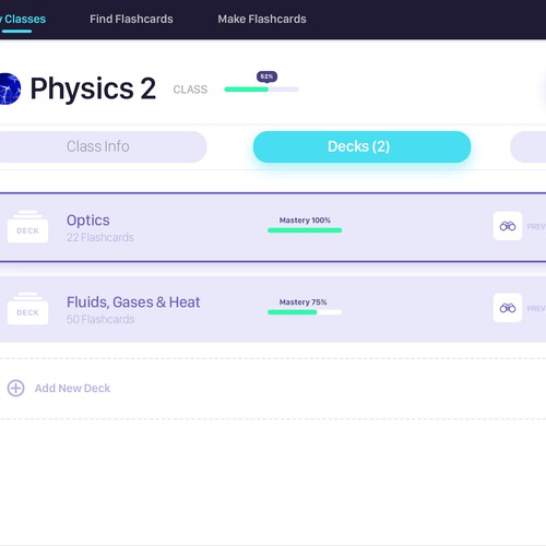 Education UI design