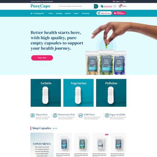 Rebrand a medical ecommerce website