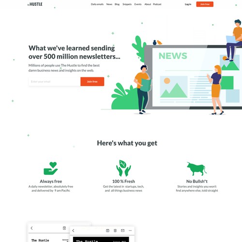 landing page design