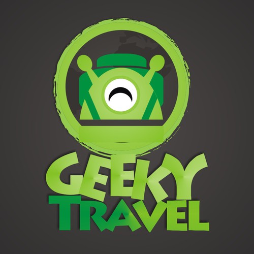 Create a worldwide brand logo for our Geeky travel plans!