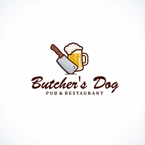Butcher's Dog  Pub Identity Design