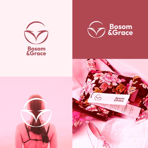 Feminine & Empowering Logo for Bosom & Grace