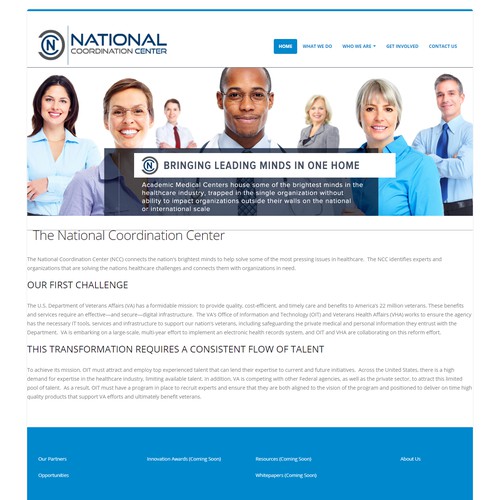 National home page design