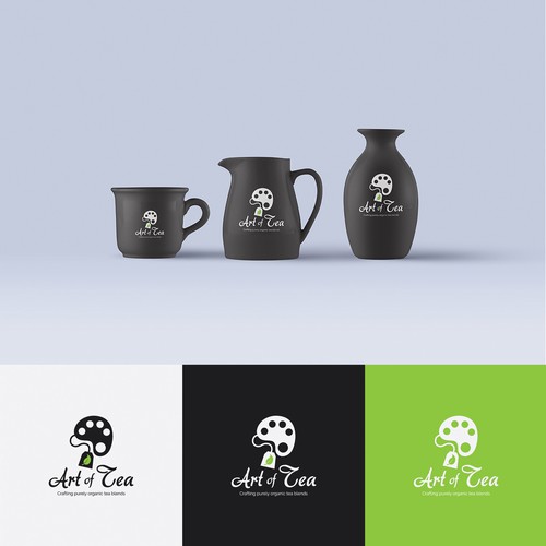 Art of Tea Logo - Crafting purely organic tea blends