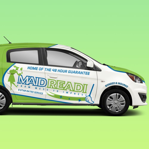 Car Wrap Design , Maid Services Van