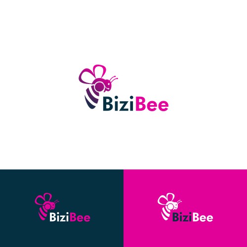 Logo concept for bizi bee