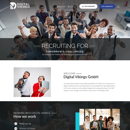 Design of careerpage for recruiting company / more work needed in future!