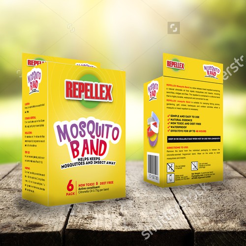 Box packaging for mosquito band