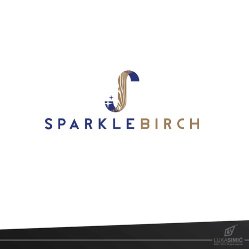 Create a logo for a lifestyle market company focused on paper & wood - Sparkle Birch