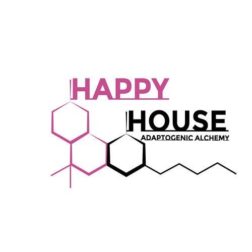 Bold logo concept for happy edibles company