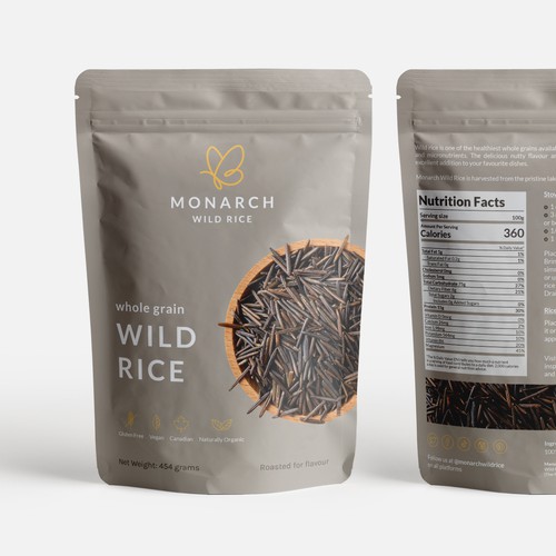 Monarch Wild Rice packaging