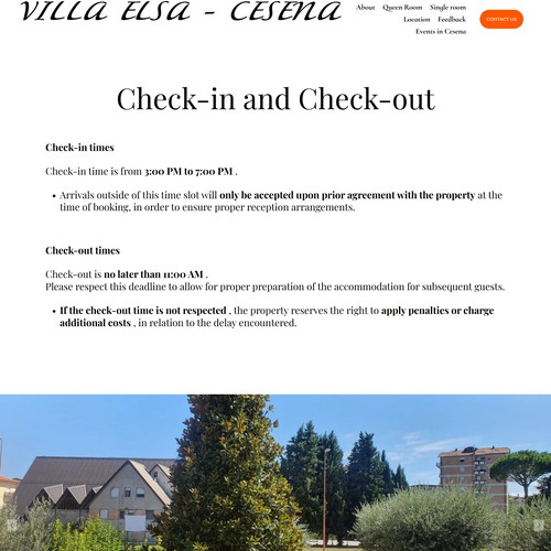 Optimisation of Villa Elsa Cesena
