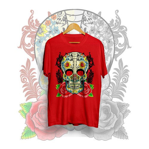 t-shirt is for skull/skeleton lovers