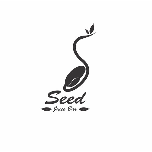 Apt logo design for a juice bar