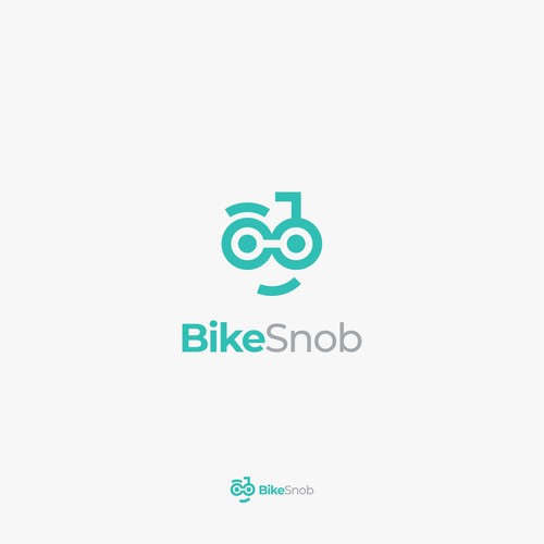 modern yet playful logo for an online bicycle auction website