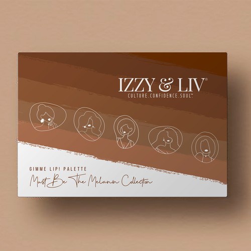 Lipstick collection box set packaging design