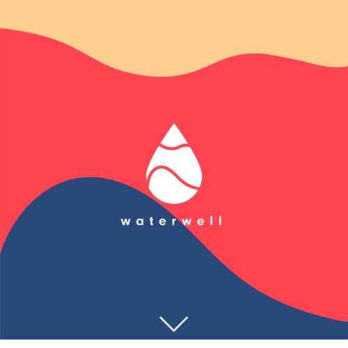 Waterbottle Brand Logo concept