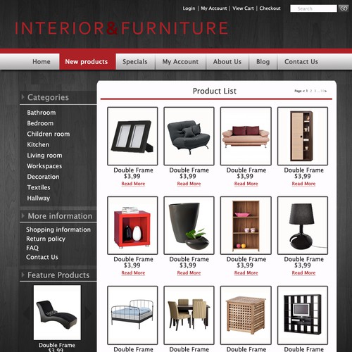 Guaranteeing 10 winners!  Wanted: 2-Page eCommerce skin