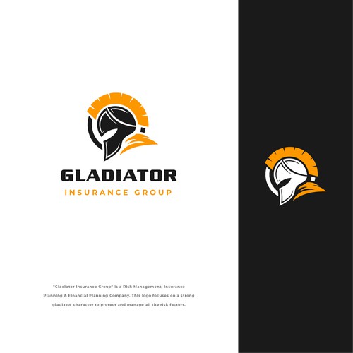 Gladiator Logo For Risk Management Insurance Company.