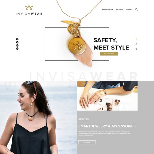 Cool New Smart Jewelry Company Looking for Landing Page Design
