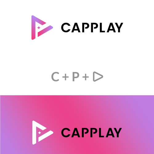 CAPPLAY  Logo Design For ai media studio.