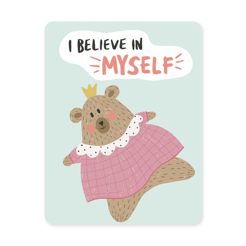 Illustration for affirmation cards