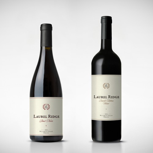 Wine label for "Laurel Ridge Winery"