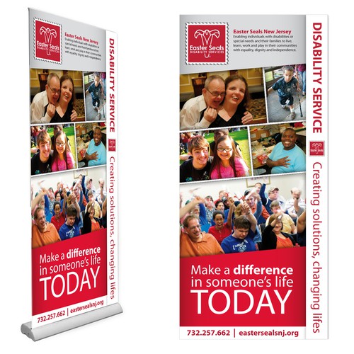 Vertical Banner Design Needed for Non-Profit (Easter Seals)