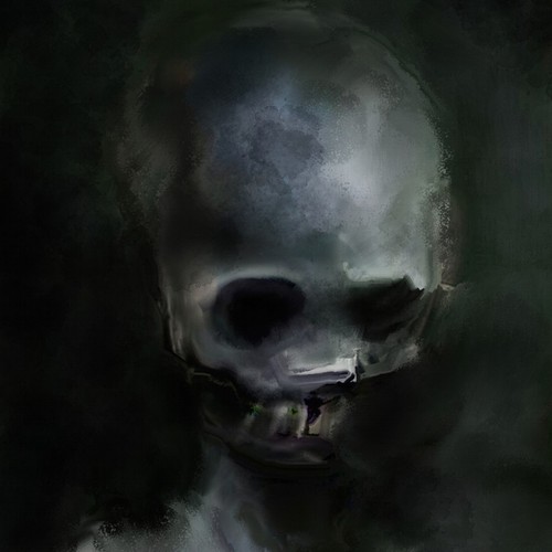 Laughing skull - Horror Sci-Fi motif