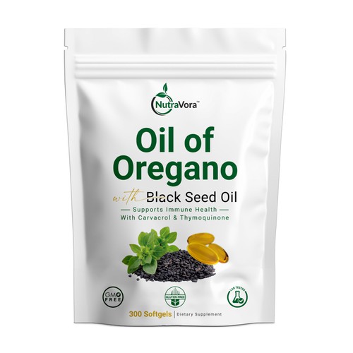 Oil of Oregano – Premium Supplement Packaging Design