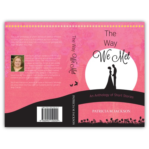 Romantic cover for the book "The way we met"