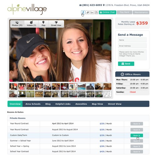 Student Housing Website