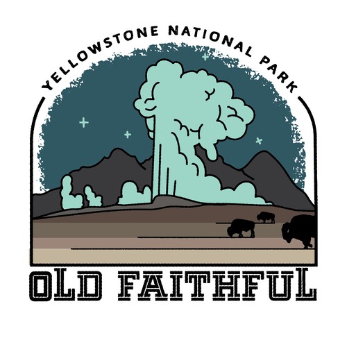 Yellowstone national park shirt design
