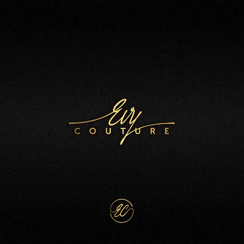 Minimal signature logo concept for Evy Couture