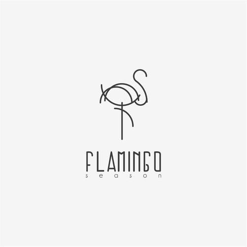 logotipo flamingo season