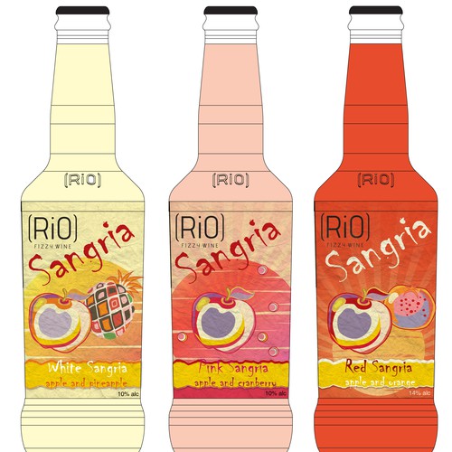 Design a label for bottled Sangria