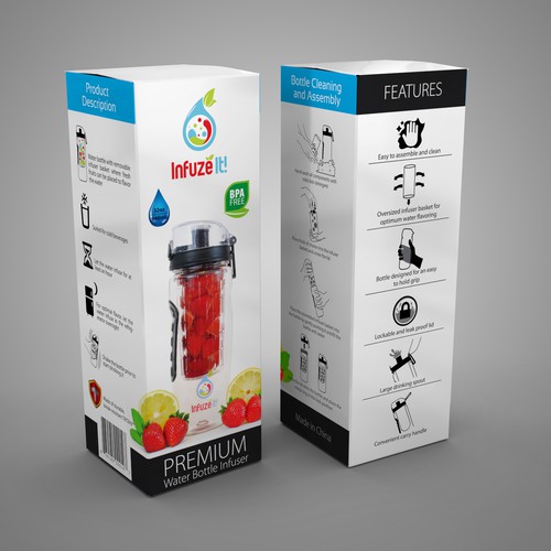 Infuze It bottle box design