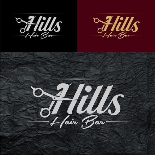 Hills Hair Bar Logo Concept