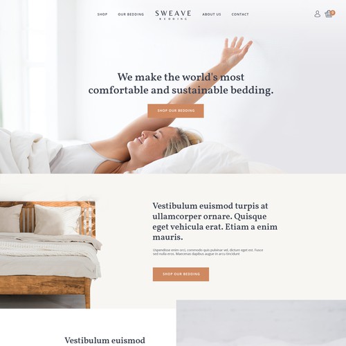 Bedding homepage