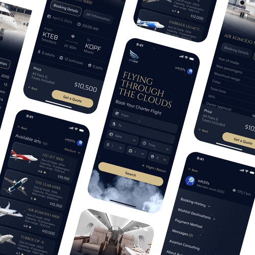 App Design for Business Jet company